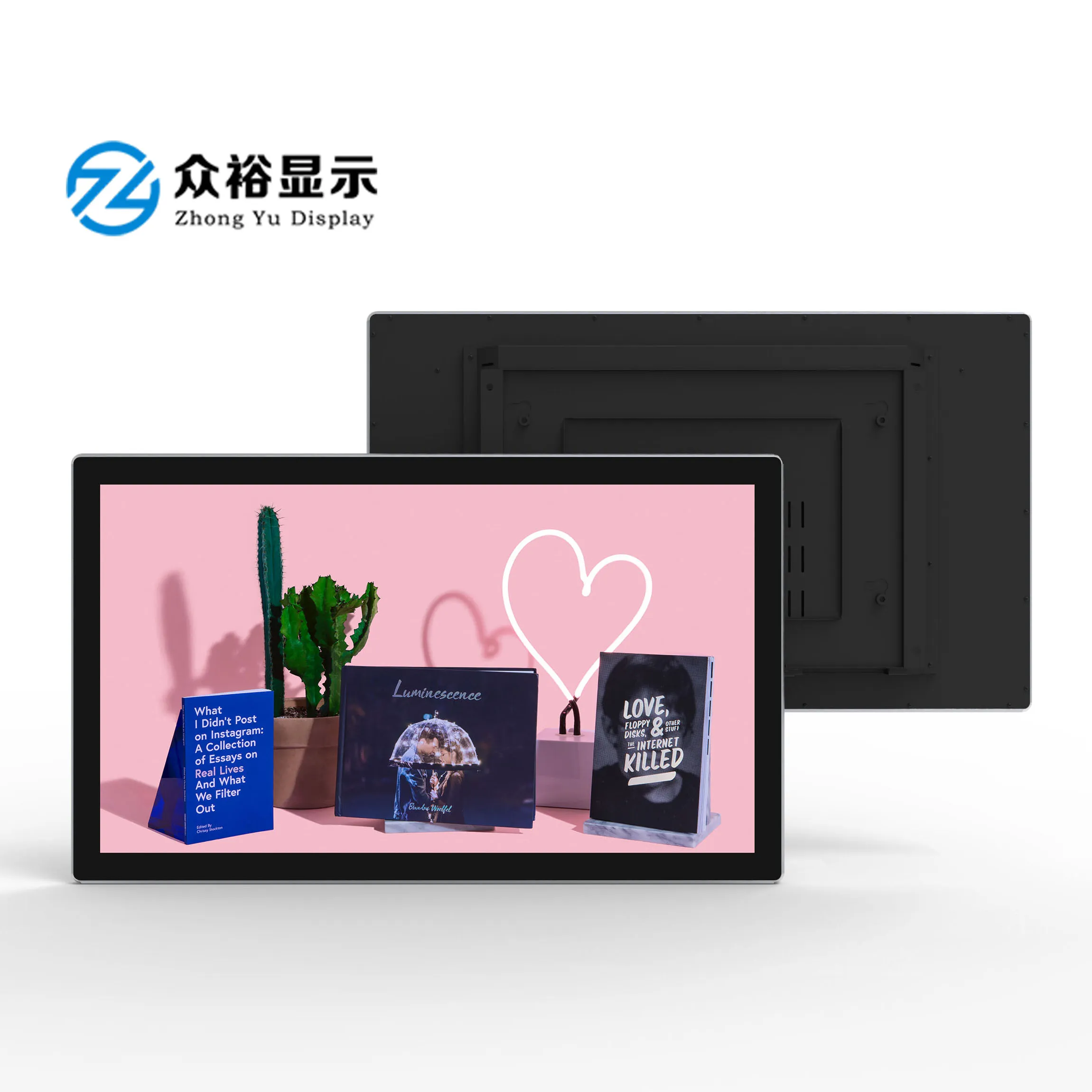 Wall mounted advertising machine